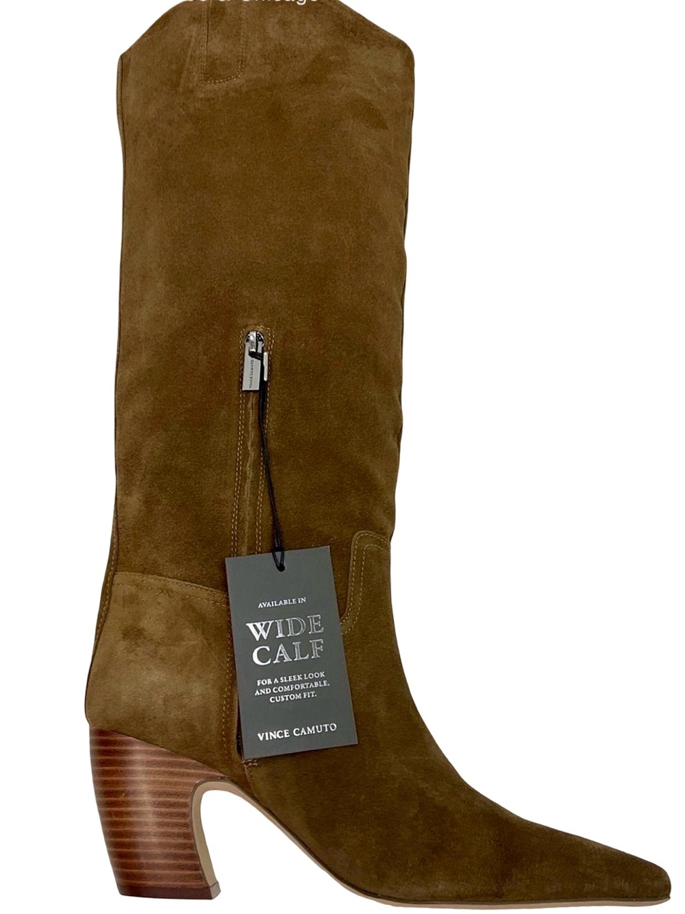 Vince Camuto Cristen Knee High Boots  NWT Wide Calf Suede Size 9